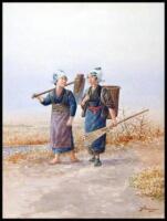 Two Farm Women Returning from the Fields