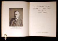 Transactions of the Oriental Ceramic Society. 1967-68. 1968-69