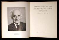 Transactions of the Oriental Ceramic Society. 1969-1970. 1970-1971