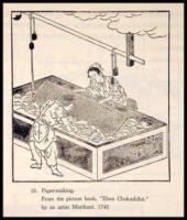 Collection of pictures of old and new paper-making for hand-made paper and of old paper-shop