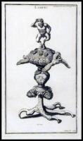 Approximately 83 copper-engraved plates, most of Roman, Greek and other ancient lamps, from L'Antiquite Expliquee et Representee en Figures...