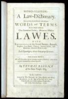 Nomo-Lexicon: A Law-Dictionary. Interpreting Such Difficult and Obscure Words and Terms, as are found either in Our Common or Statute, Ancient or Modern Lawes...