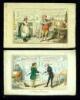 Collection of eight hand-colored etchings