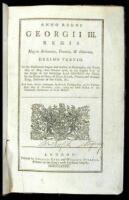 Anno Regni Georgii III. Regis Magnæ Britanniæ, Franciæ, & Hiberniæ, Decimo Tertio. At The Parliament begun and holden at Westminster, the Tenth Day of May, Anno Domini 1768...