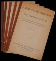 American Architecture of the Twentieth Century. A Series of Photographs and Measured Drawings of Modern, Civic, Commercial and Industrial Buildings