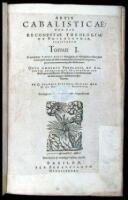 Artis Cabalisticae: hoc est, Reconditae Theologiae et Philosophiae, Scriptorum...