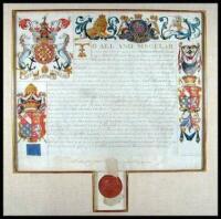 Manuscript document signed on vellum