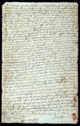 Manuscript Document Signed