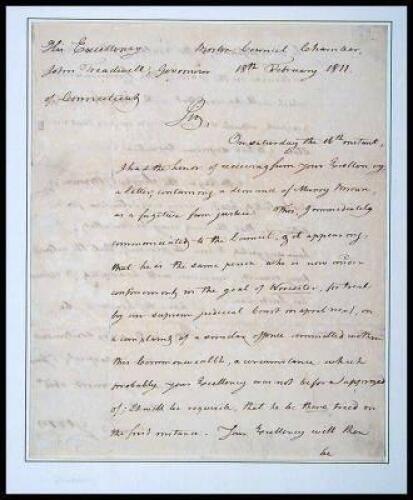 Autographed Letter Signed by the Hon. Elbridge Gerry of Massachusetts