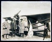 Original Photograph of Charles Lindbergh and The Spirit of St. Louis