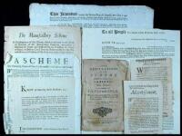 Collection of 10 original broadsides, etc., relating to the