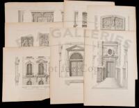 Shelf lot of loose architectural plates