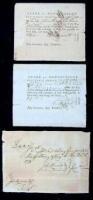 Lot of 3 Revolutionary War era Pay Vouchers