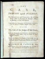 The Case, Trevett against Weeden: On Information and Complaint, for refusing Paper Bills in Payment for Butcher's Meat, in Market, at Par with Specie. Tried before the Honourable Superior Court, in the County of Newport, September Term, 1786. Also, The Ca