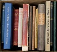 Shelf of architecture volumes