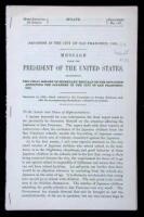 Japanese in the City of San Francisco, Cal. Message from the President of the United States, transmitting the final report of Secretary Metcalf on the Situation Affecting the Japanese in...San Francisco