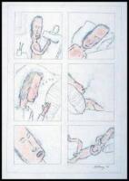 Six Drawings After Cocteau (Page in a Sotheby's Catalogue)