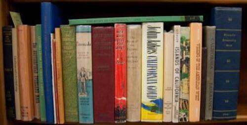 Shelf of works on Americana, mostly California