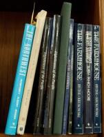 Shelf of works on architecture