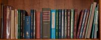 Shelf of miscellaneous books about books