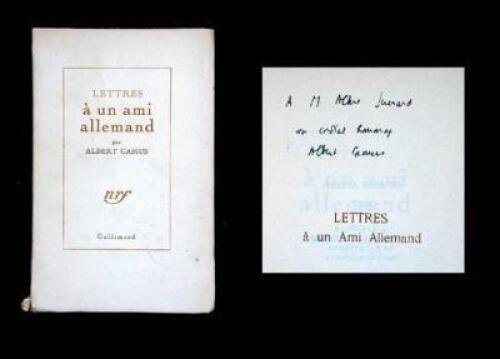 Lettres &agrave; un ami allemand