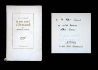 Lettres &agrave; un ami allemand