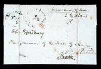 Franking signature as Secretary of State.