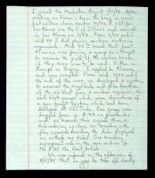 Autograph Manuscript Signed by Manhattan Project participant Harold Agnew relating his experience with the dropping of the bomb.