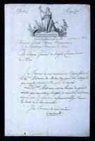 Important archive of letters and documents relating to Paulo Andreani, documented as making the first self-feed balloon ascent.
