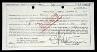 Document Signed by the American film director and his wife.