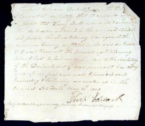 Manuscript Document Signed