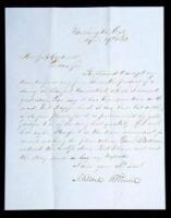 Manuscript Letter Signed &ldquo;Millard Fillmore&rdquo; as President.