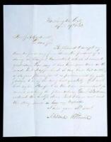 Manuscript Letter Signed “Millard Fillmore” as President.