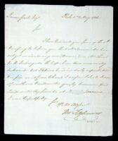 Autograph letter Signed "Thos. Fitzsimmons"