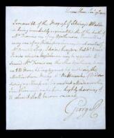 Autograph Letter Signed “George R” as King.