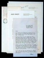 Collection of Typed Letters Signed “Alex” to Glenn Kittler