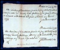 Remarkable archive of Colonial documents relating to the family of Declaration of Independence signer John Hancock.