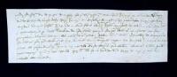 Manuscript Document from his reign.