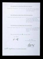 Typed Document Signed &ldquo;Af. Hitler.&rdquo;