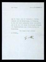 Typed Letter Signed “Af. Hitler.”