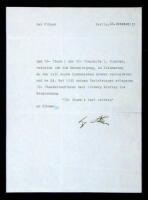 Typed Letter Signed &ldquo;Af. Hitler.&rdquo;