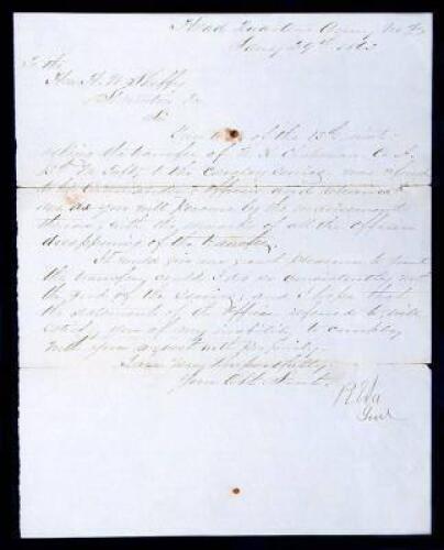 Civil War dated Manuscript Letter Signed “R. E. Lee, Genl.”