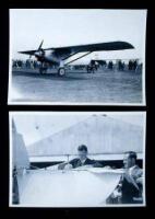 Twelve original photographs of Charles Lindbergh and the Spirit of St. Louis