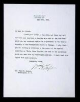 Typed Letter Signed "Wm. H. Taft."