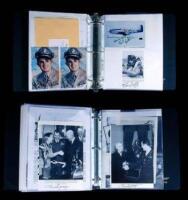 Collection of over 1500 Signatures of American Fighter Aces on Photographs, Letters, Cards, etc.