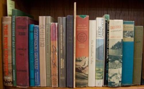 Shelf lot of works about California