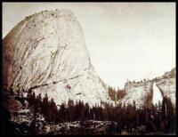 Mount Broderick, 3,100 feet, and the Nevada Fall, 605 feet, Yosemite, Cal.