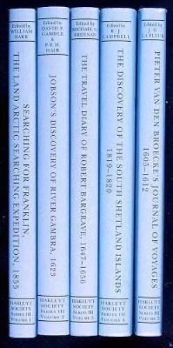 Lot of 5 travel and exploration volumes from the third series Hakluyt Society