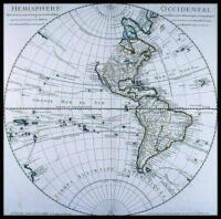 Hemisphere Occidental Dress&eacute; en 1720 pour l'usage particulier du Roy sur les Observations Astronomiques et Geographiques raport&eacute;es la m&eacute;me ann&eacute;e dans l'Histoire et dans les memoires de l'Academie Rle de Sciences...