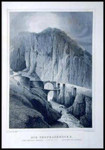 Le Rhin et ses Bords depuis les sources du Rhin jusqu'&agrave; Mayence. Collection de vues pittoresques par L. Rohbock, Louis & Jules Lang&eacute;; grav&eacute;es sur acier par les premiers gravures de l'Allemagne et accompagn&eacute;es d'un texte historique et topographique par J.W
